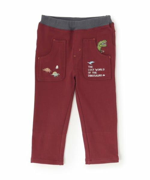 kladskap / クレードスコープ その他パンツ | 恐竜ロング丈ストレートパンツ（エンジ）