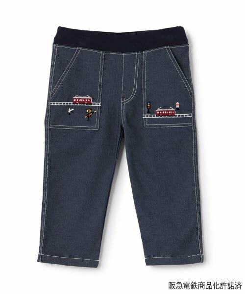 kladskap / クレードスコープ その他パンツ | 【阪急電車】ロング丈ペインターパンツ（紺）