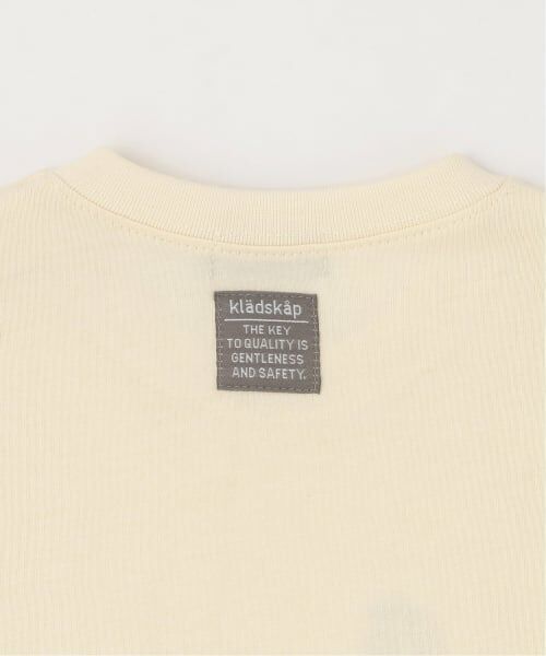kladskap / クレードスコープ Tシャツ | 昆虫刺しゅう裾チェック長袖Tシャツ | 詳細17