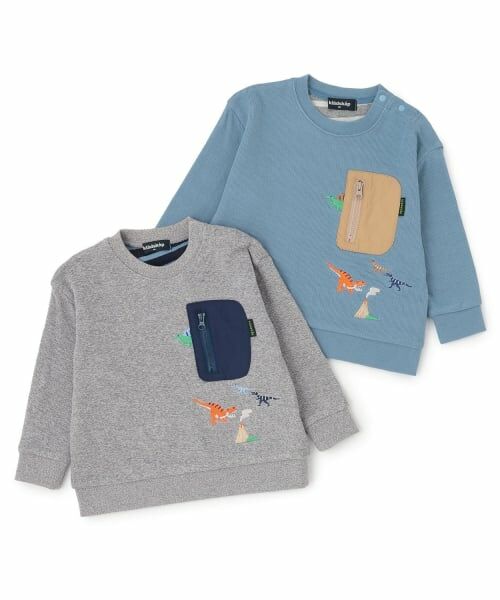 kladskap / クレードスコープ Tシャツ | 恐竜刺しゅう接結長袖Tシャツ | 詳細11