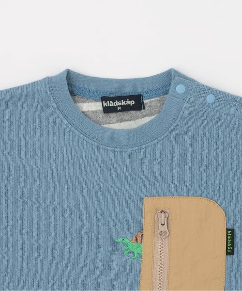 kladskap / クレードスコープ Tシャツ | 恐竜刺しゅう接結長袖Tシャツ | 詳細2