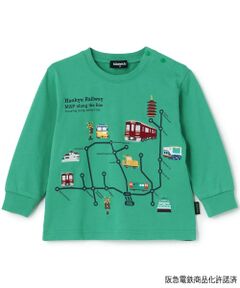 kladskap / クレードスコープ Tシャツ | 【阪急電車】路線図長袖Tシャツ