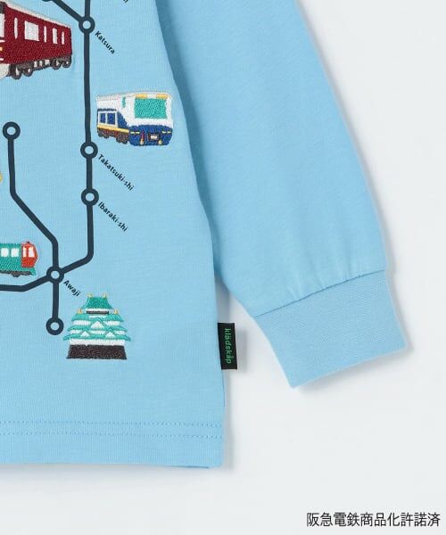 kladskap / クレードスコープ Tシャツ | 【阪急電車】路線図長袖Tシャツ | 詳細4