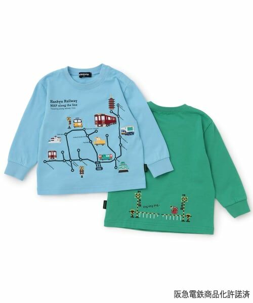 kladskap / クレードスコープ Tシャツ | 【阪急電車】路線図長袖Tシャツ | 詳細6
