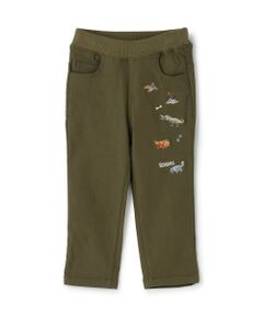 kladskap / クレードスコープ その他パンツ | ☆彡恐竜刺しゅうロング丈ストレートパンツ