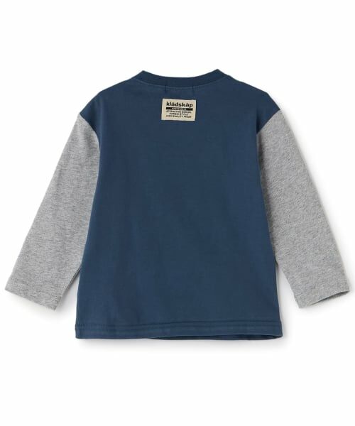 kladskap / クレードスコープ Tシャツ | ☆彡Good dayザウルス袖配色長袖Tシャツ | 詳細1