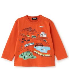kladskap / クレードスコープ Tシャツ | ☆彡街と乗り物グラフィック長袖Tシャツ