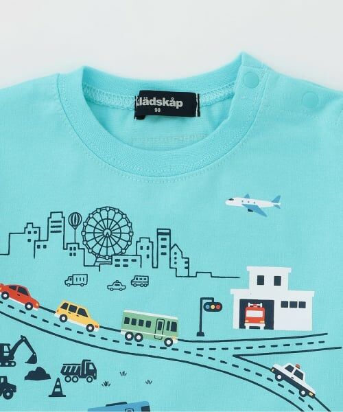 kladskap / クレードスコープ Tシャツ | ☆彡街と乗り物グラフィック長袖Tシャツ | 詳細2