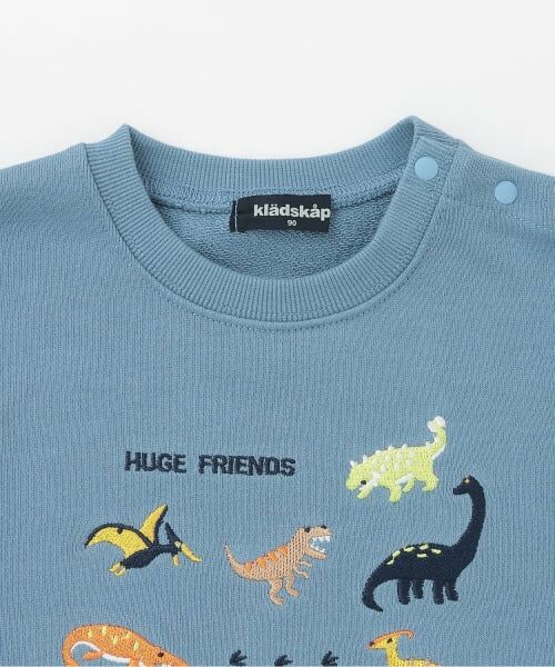 kladskap / クレードスコープ Tシャツ | ☆彡恐竜刺しゅう袖ライントレーナー | 詳細2
