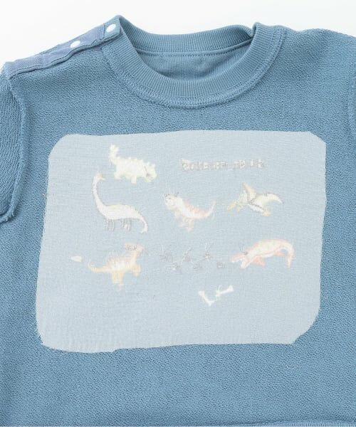 kladskap / クレードスコープ Tシャツ | ☆彡恐竜刺しゅう袖ライントレーナー | 詳細3