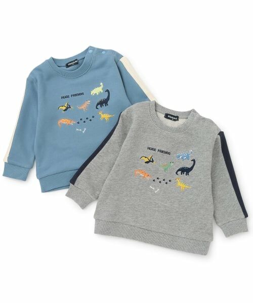 kladskap / クレードスコープ Tシャツ | ☆彡恐竜刺しゅう袖ライントレーナー | 詳細8