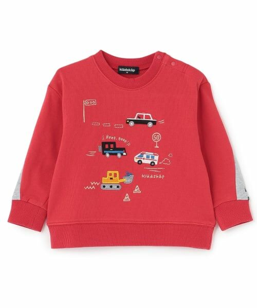 kladskap / クレードスコープ スウェット | 【人気商品再入荷】【直営店で取り扱い無し】働く車×道路トレーナー(赤)