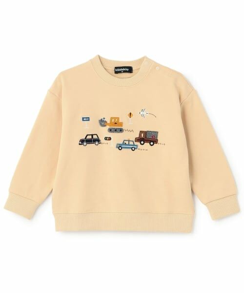 kladskap / クレードスコープ スウェット | 【人気商品再入荷】【直営店で取り扱い無し】乗り物アップリケトレーナー（薄ベージュ）