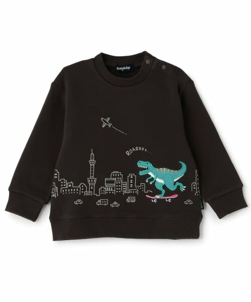 kladskap / クレードスコープ Tシャツ | ☆彡街と恐竜トレーナー(チャコール)