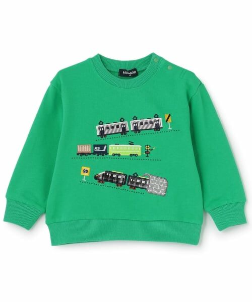 kladskap / クレードスコープ スウェット | 【人気商品再入荷】【直営店で取り扱い無し】電車アップリケトレーナー（グリーン）