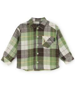 kladskap / クレードスコープ シャツ・ブラウス | 【人気商品再入荷】【直営店で取り扱い無し】電車刺しゅう長袖チェックシャツ