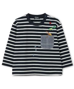 kladskap / クレードスコープ Tシャツ | ポケットから昆虫ボーダー長袖Tシャツ