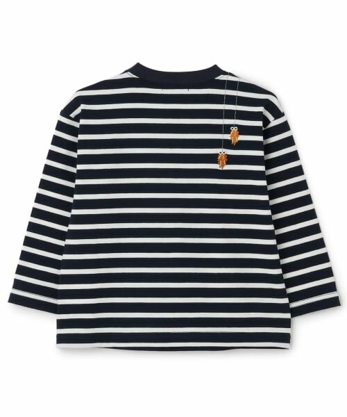 kladskap / クレードスコープ Tシャツ | ポケットから昆虫ボーダー長袖Tシャツ | 詳細1