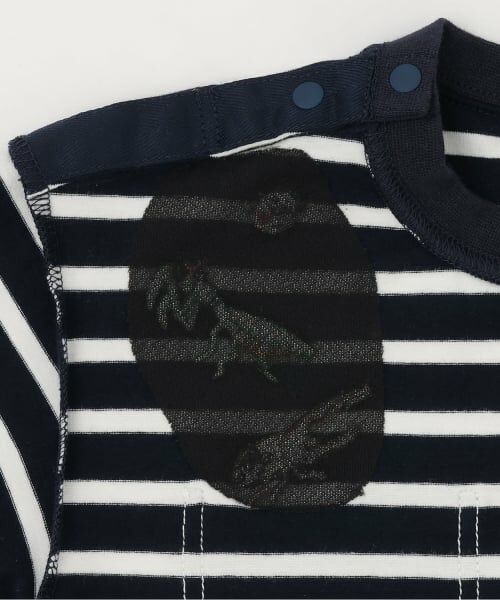 kladskap / クレードスコープ Tシャツ | ポケットから昆虫ボーダー長袖Tシャツ | 詳細4
