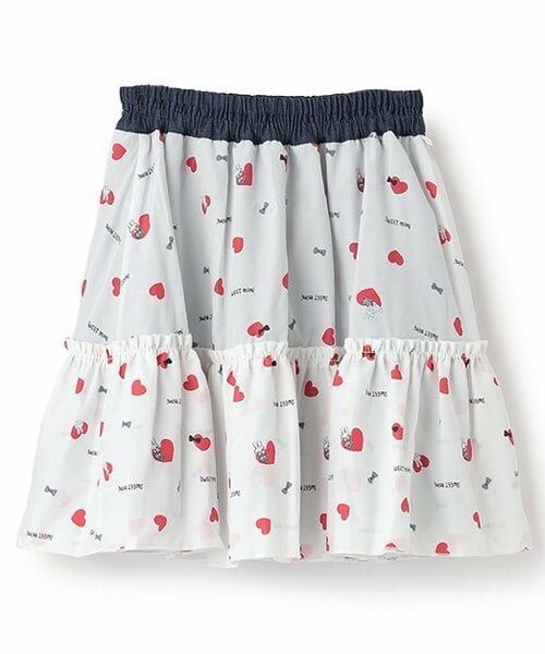 KP / ケーピー ミニ・ひざ丈スカート | ハート柄リバーシブルスカート(140cm) | 詳細2