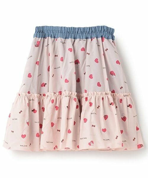 KP / ケーピー ミニ・ひざ丈スカート | ハート柄リバーシブルスカート(140cm) | 詳細4