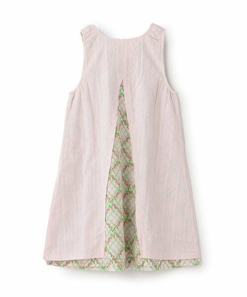 KP / ケーピー ミニ丈・ひざ丈ワンピース | いちご柄リバーシブルジャンパースカート（140cm) | 詳細1