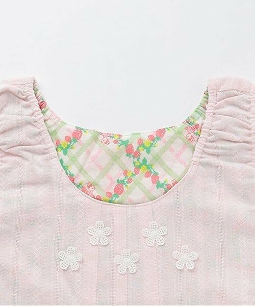 KP / ケーピー ミニ丈・ひざ丈ワンピース | いちご柄リバーシブルジャンパースカート（140cm) | 詳細5