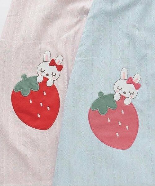 KP / ケーピー ミニ丈・ひざ丈ワンピース | いちご柄リバーシブルジャンパースカート（140cm) | 詳細7