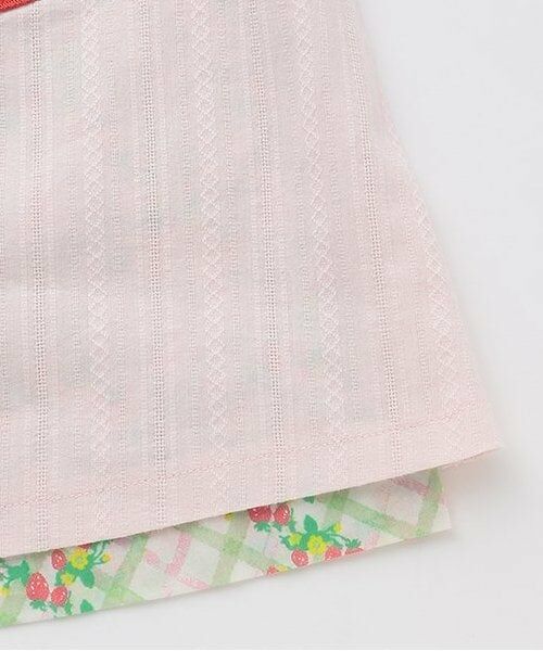 KP / ケーピー ミニ丈・ひざ丈ワンピース | いちご柄リバーシブルジャンパースカート（140cm) | 詳細8