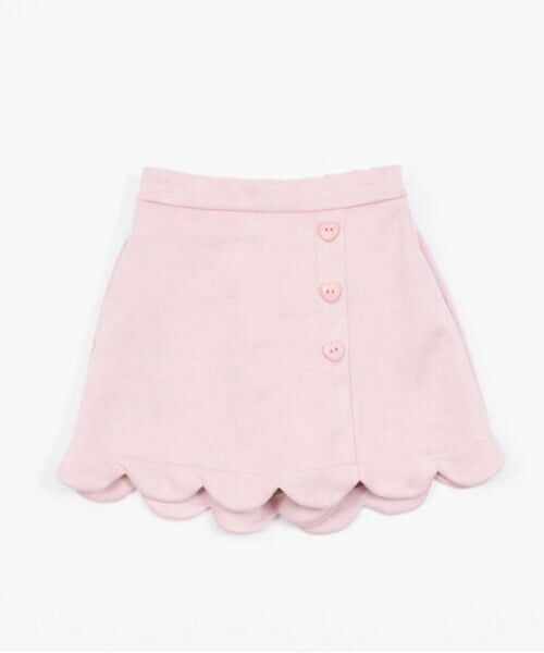 KP / ケーピー ショート・ハーフ・半端丈パンツ | KP スカラップスウェードキュロット(110～160) | 詳細11