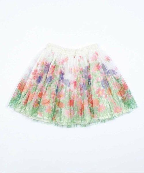 KP / ケーピー ミニ・ひざ丈スカート | KP 花柄チュールスカート(80～150) | 詳細1