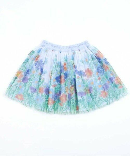 KP / ケーピー ミニ・ひざ丈スカート | KP 花柄チュールスカート(80～150) | 詳細2