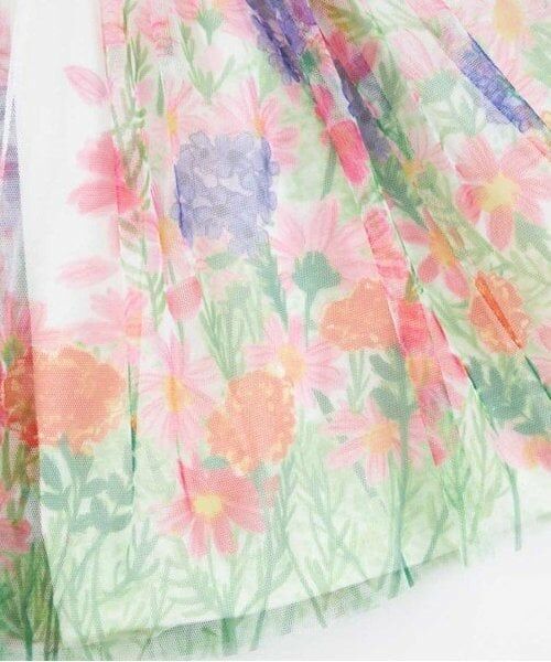 KP / ケーピー ミニ・ひざ丈スカート | KP 花柄チュールスカート(80～150) | 詳細3