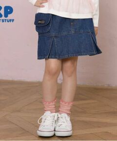 KP / ケーピー ミニ・ひざ丈スカート | KP 移動ポケット付きデニムスカート(100～160)