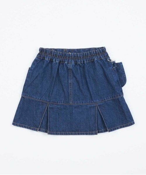 KP / ケーピー ミニ・ひざ丈スカート | KP 移動ポケット付きデニムスカート(100~160) | 詳細1