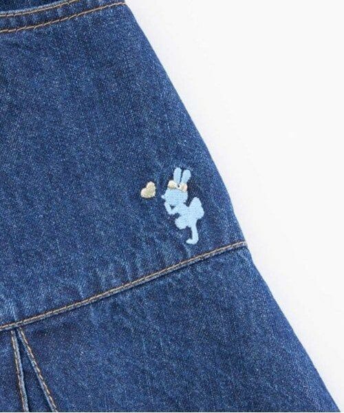 KP / ケーピー ミニ・ひざ丈スカート | KP 移動ポケット付きデニムスカート(100~160) | 詳細5