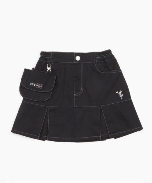 KP / ケーピー ミニ・ひざ丈スカート | KP 移動ポケット付きツイルスカート(100～160) | 詳細5
