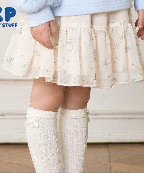 KP / ケーピー ミニ・ひざ丈スカート | KP 星座柄リバーシブルスカート(90～140)（オフ ホワイト）