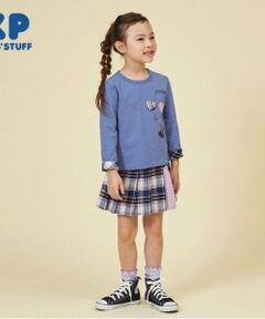 KP / ケーピー ショート・ハーフ・半端丈パンツ | KP チェックプリーツリボン付きスカパン(90～160)