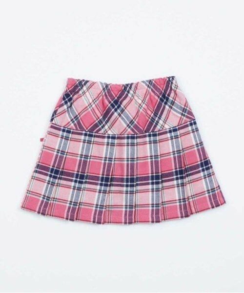 KP / ケーピー ショート・ハーフ・半端丈パンツ | KP チェックプリーツリボン付きスカパン(90～160) | 詳細1