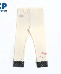 KP / ケーピー レギンス・スパッツ | KP うさぎお顔モチーフ裾折り返しスパッツ(80～120)