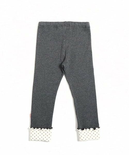 KP / ケーピー レギンス・スパッツ | KP うさぎお顔モチーフ裾折り返しスパッツ(80~120) | 詳細1