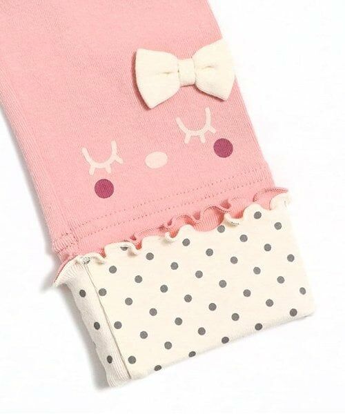 KP / ケーピー レギンス・スパッツ | KP うさぎお顔モチーフ裾折り返しスパッツ(80~120) | 詳細11