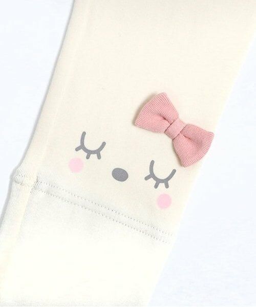 KP / ケーピー レギンス・スパッツ | KP うさぎお顔モチーフ裾折り返しスパッツ(80~120) | 詳細12