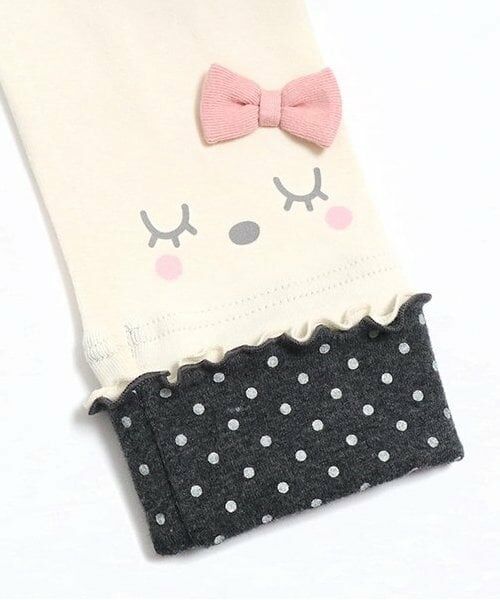 KP / ケーピー レギンス・スパッツ | KP うさぎお顔モチーフ裾折り返しスパッツ(80~120) | 詳細14