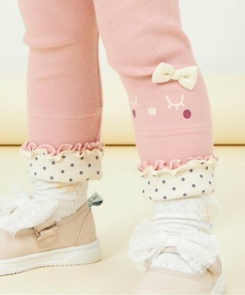 KP / ケーピー レギンス・スパッツ | KP うさぎお顔モチーフ裾折り返しスパッツ(80~120) | 詳細16