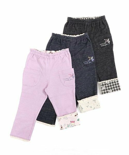 KP / ケーピー その他パンツ | KP 裾折り返しデニム風ニットツイルパンツ(80～90) | 詳細10