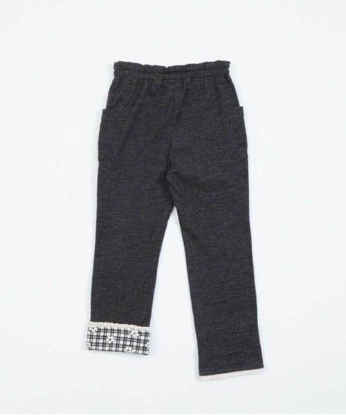 KP / ケーピー その他パンツ | KP 裾折り返しデニム風ニットツイルパンツ(100～160) | 詳細1