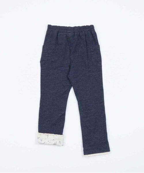 KP / ケーピー その他パンツ | KP 裾折り返しデニム風ニットツイルパンツ(100～160) | 詳細2