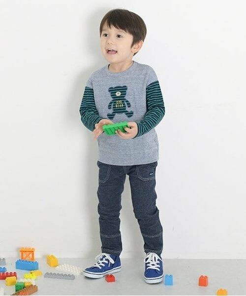 KP / ケーピー その他パンツ | KPBOY デニム風ニットツイルパンツ(90~150) | 詳細13